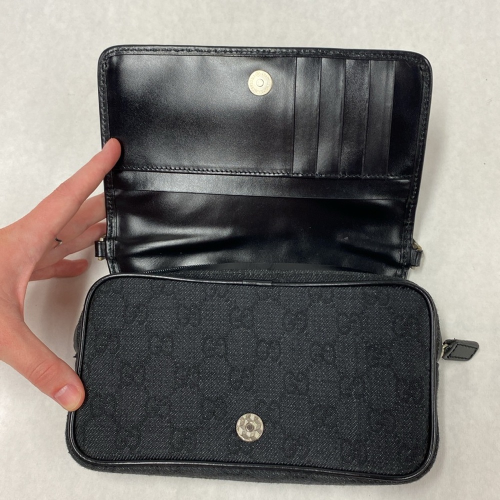 Gucci brand clutch. Color: black - Picture 5 of 8